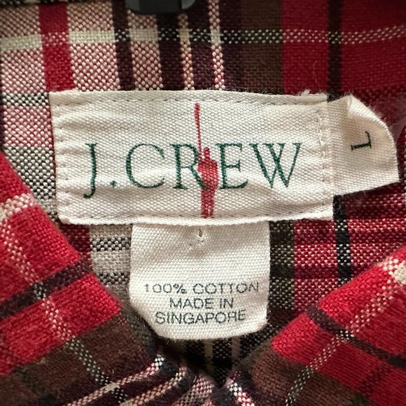 J CREW Men's Button-Down Tartan Plaid Shirt - L - Picture 8 of 8